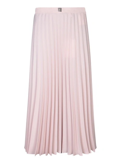 Shop Givenchy Pleated Pink Skirt