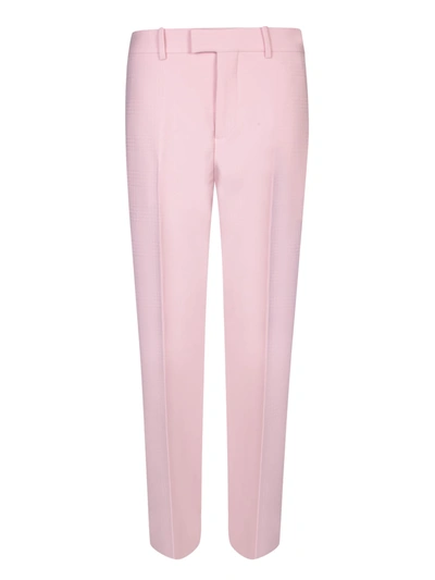 Shop Burberry Wide-fit Pink Trousers