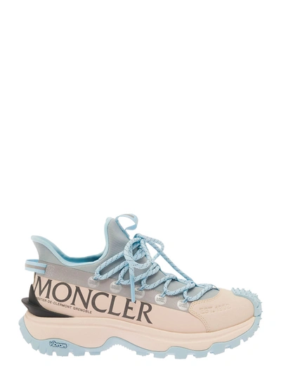 Shop Moncler Trailgrip Ligh Sneaker In White