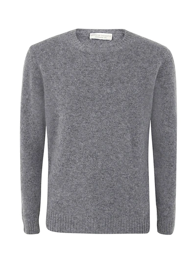 Shop Filippo De Laurentiis Gauzed Silk Cashmere Round Neck Pullover Clothing In Grey