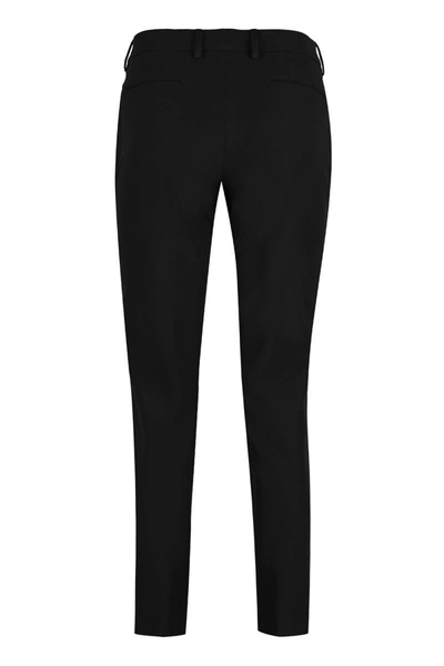 Shop Pt01 New York Techno Fabric Tailored Trousers In Black