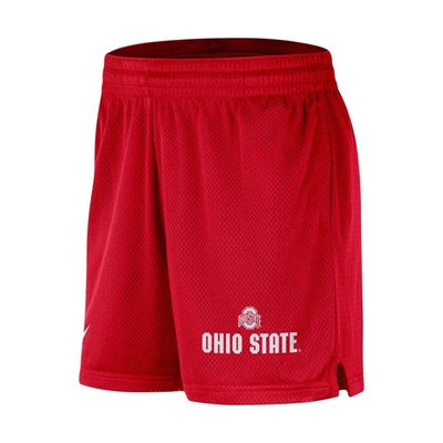 Shop Nike Scarlet Ohio State Buckeyes Mesh Performance Shorts