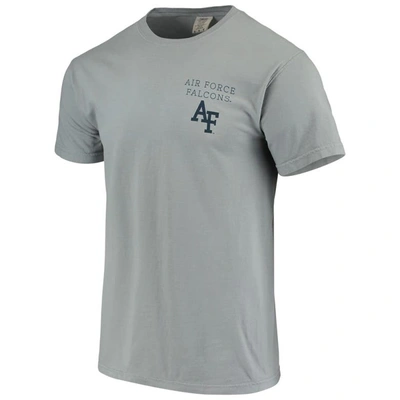 Shop Image One Gray Air Force Falcons Team Comfort Colors Campus Scenery T-shirt