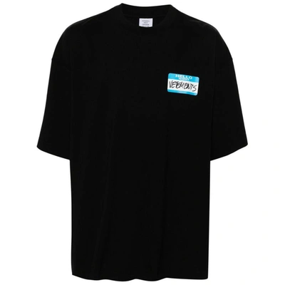 Shop Vetements T-shirts In Black