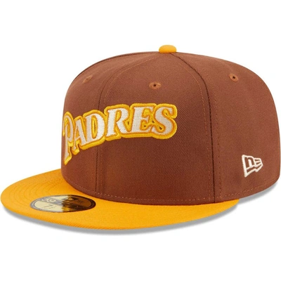 Shop New Era Brown San Diego Padres Tiramisu  59fifty Fitted Hat