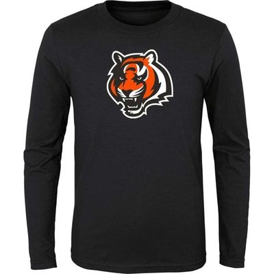 Shop Outerstuff Youth Black Cincinnati Bengals Primary Logo Long Sleeve T-shirt