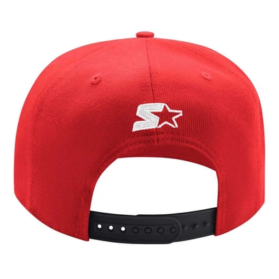 Shop Starter Red/black Detroit Red Wings Arch Logo Two-tone Snapback Hat
