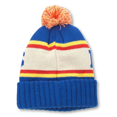 Shop American Needle Blue/white St. Louis Blues Pillow Line Cuffed Knit Hat With Pom