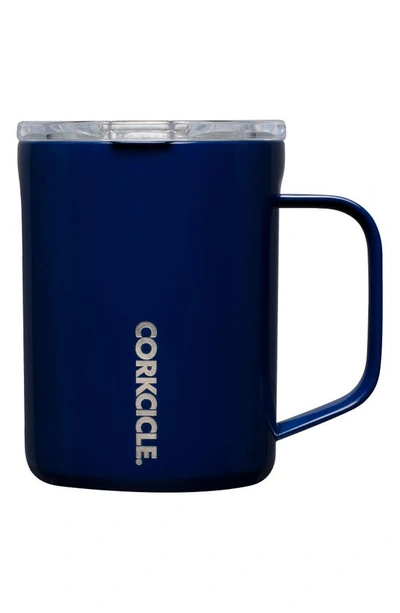 Shop Corkcicle 16-ounce Insulated Mug In Midnight Navy