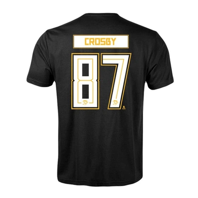 Shop Levelwear Sidney Crosby Black Pittsburgh Penguins Richmond Player Name & Number T-shirt