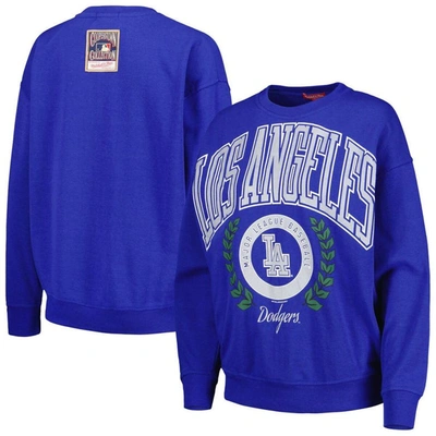 Shop Mitchell & Ness Royal Los Angeles Dodgers Logo Lt 2.0 Pullover Sweatshirt