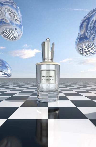 Mind Games As-suli's Diamond Extrait De Parfum - Silver Bishop, 3.4 Oz. In White