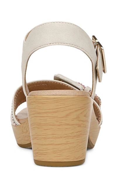 Shop Dr. Scholl's Felicity Clog Sandal In Offwhite