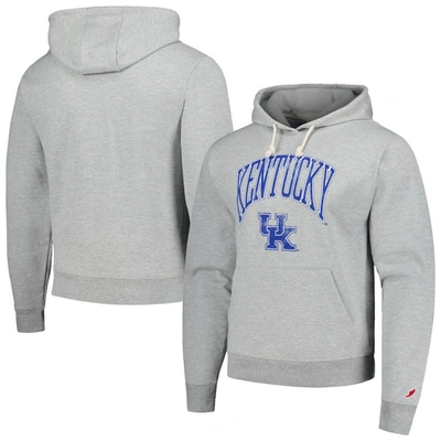 Shop League Collegiate Wear Heather Gray Kentucky Wildcats Tall Arch Essential Pullover Hoodie