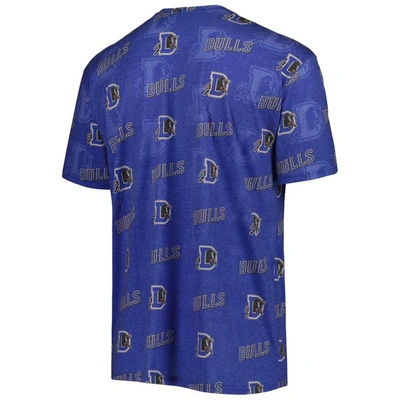 Shop Boxercraft Royal Durham Bulls Allover Print Crafted T-shirt