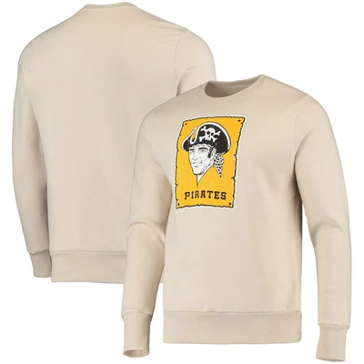 Shop Majestic Threads Oatmeal Pittsburgh Pirates Fleece Pullover Sweatshirt