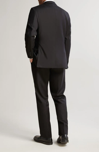 Hickey Freeman Classic B Fit Solid Loro Piana Wool Suit In Black