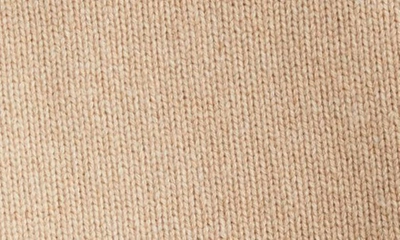 Shop Jw Anderson Anchor Logo Roll Neck Crop Cotton Sweater In Beige