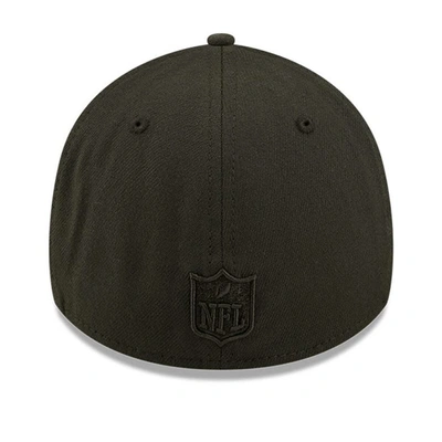 Shop New Era New York Jets Black On Black 39thirty Flex Hat