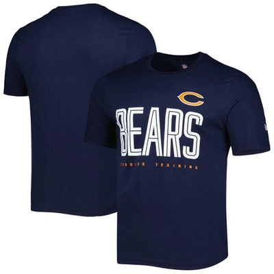 Shop New Era Navy Chicago Bears Combine Authentic Training Huddle Up T-shirt