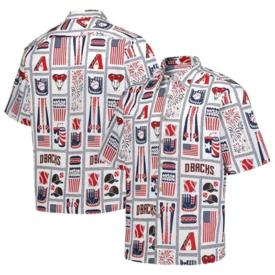 Shop Reyn Spooner White Arizona Diamondbacks Americana Button-up Shirt