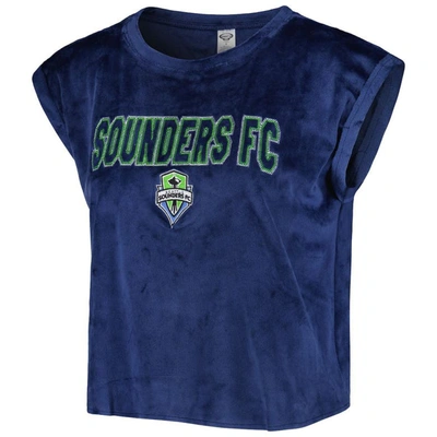 Shop Concepts Sport Navy Seattle Sounders Fc Intermission T-shirt And Shorts Sleep Set In Blue