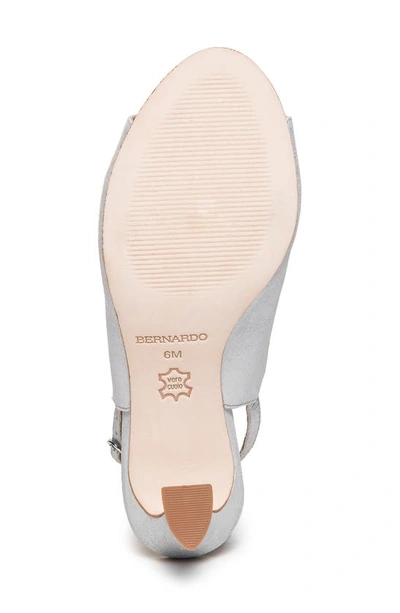 Shop Bernardo Footwear Nili Slingback Sandal In Silver