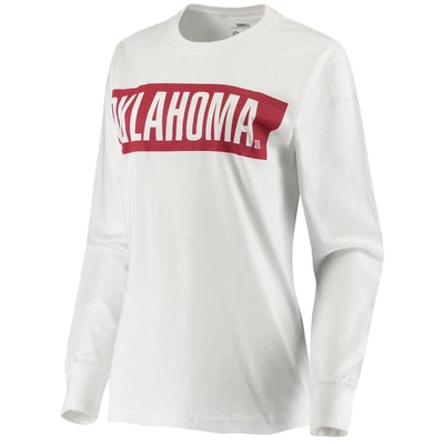 Shop Pressbox White Oklahoma Sooners Big Block Whiteout Long Sleeve T-shirt