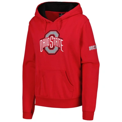 Shop Stadium Athletic Scarlet Ohio State Buckeyes Big Logo Pullover Hoodie