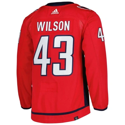 Shop Adidas Originals Adidas Tom Wilson Red Washington Capitals  Primegreen Authentic Player Jersey