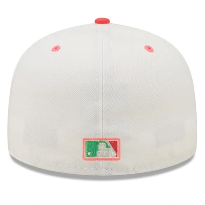 Shop New Era White/green New York Yankees 1999 World Series Watermelon Lolli 59fifty Fitted Hat