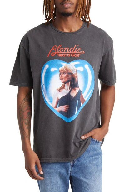 Shop Philcos Blondie Heart Of Glass Cotton Graphic T-shirt In Black Pigment