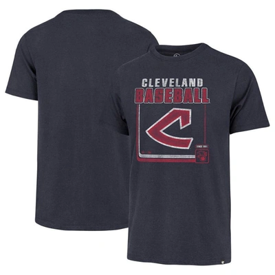 Shop 47 '  Navy Cleveland Guardians Cooperstown Collection Borderline Franklin T-shirt