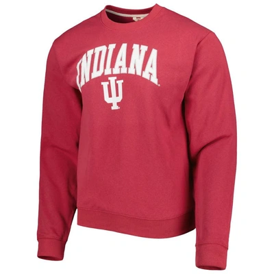 Shop League Collegiate Wear Crimson Indiana Hoosiers 1965 Arch Essential Lightweight Pullover Sweatshirt