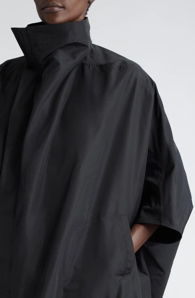 Shop Rick Owens Stand Collar Oversize Jacket In Black