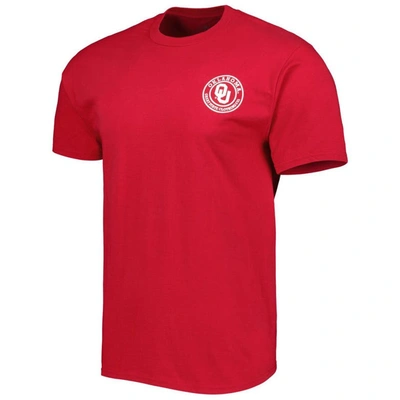 Shop Great State Clothing Crimson Oklahoma Sooners Double Diamond Crest T-shirt
