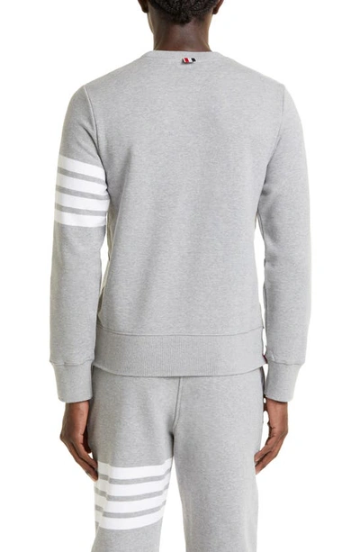Thom Browne Grey 4-bar Classic Sweatshirt In Light Grey
