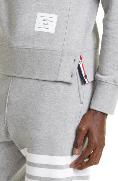 Thom Browne Grey 4-bar Classic Sweatshirt In Light Grey