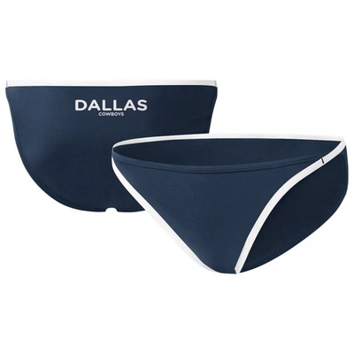 Shop G-iii Sports By Carl Banks Navy Dallas Cowboys Play Action Bikini Bottom