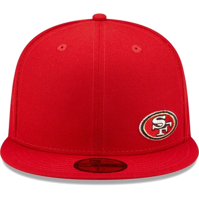 Shop New Era Scarlet San Francisco 49ers  Flawless 59fifty Fitted Hat