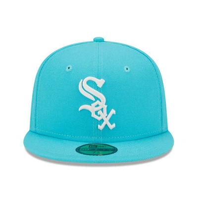 Shop New Era Blue Chicago White Sox Vice Highlighter Logo 59fifty Fitted Hat