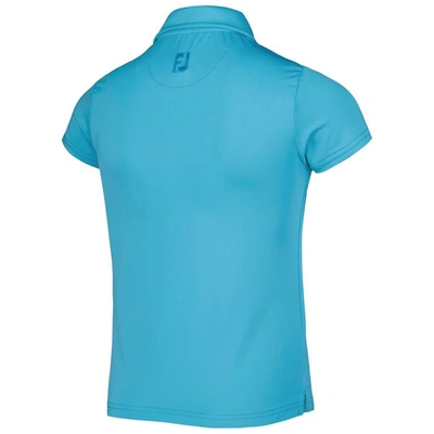 Shop Footjoy Girls Youth  Teal The Players Polo