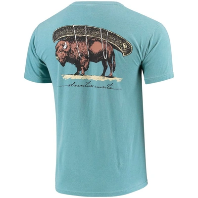 Shop Image One Blue Colorado Buffaloes Canoe Local Comfort Colors T-shirt