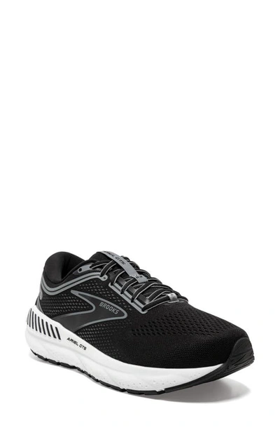 Shop Brooks Ariel Gts 23 Running Shoe In Black/ Grey/ White
