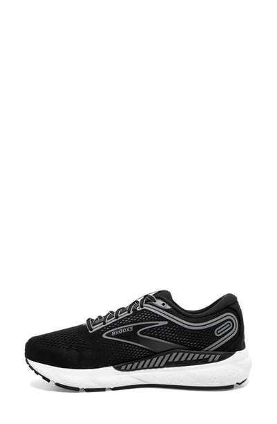 Shop Brooks Ariel Gts 23 Running Shoe In Black/ Grey/ White