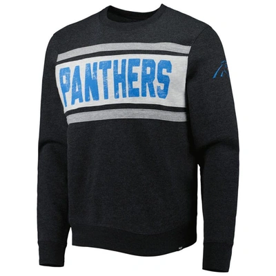 Shop 47 ' Heathered Black Carolina Panthers Bypass Tribeca Pullover Sweatshirt