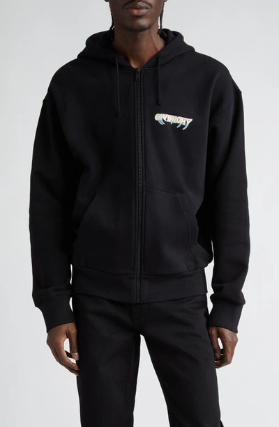 Shop Givenchy Boxy Cotton Graphic Hoodie In Black