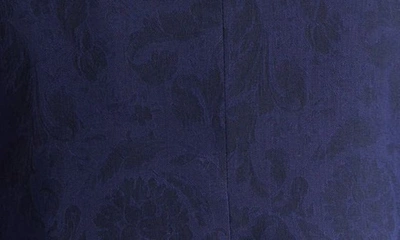 Shop Versace Barocco Jacquard Sport Coat In Navy Blue