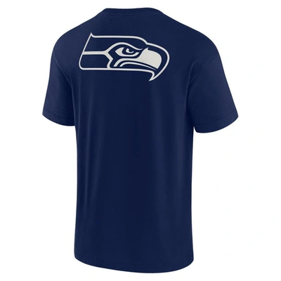 Shop Fanatics Signature Unisex  Navy Seattle Seahawks Elements Super Soft Short Sleeve T-shirt