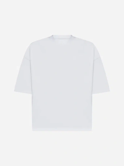 Shop Studio Nicholson Piu Cotton T-shirt In Optic White